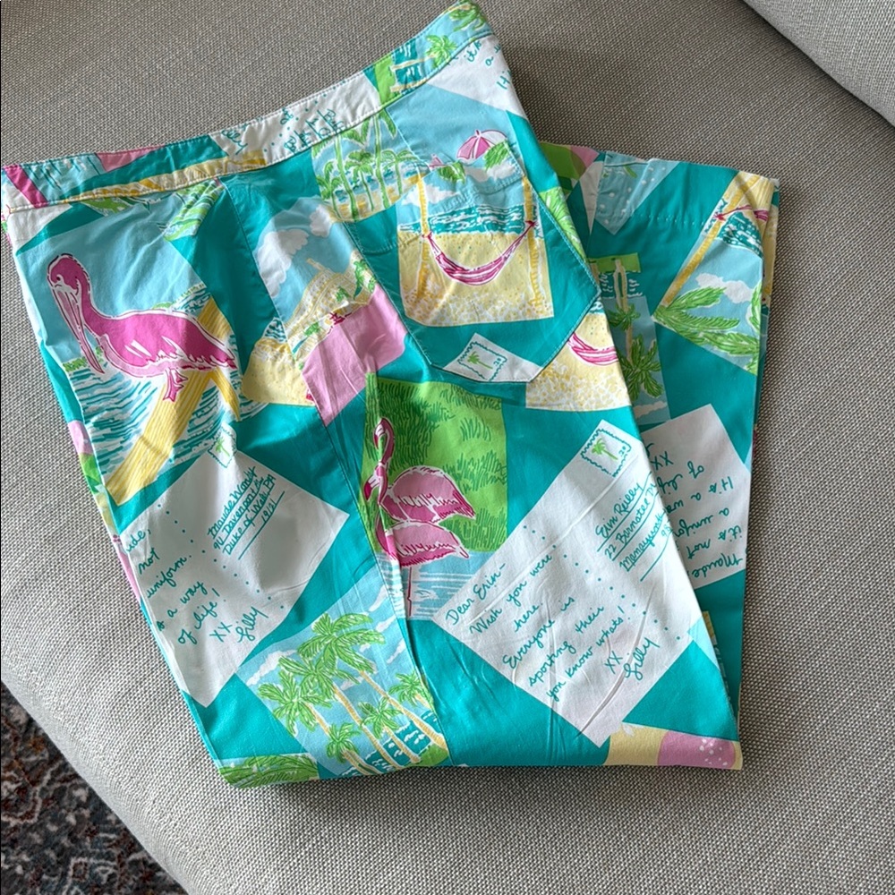 Vintage Lilly Pulitzer Tropical Crop Pants